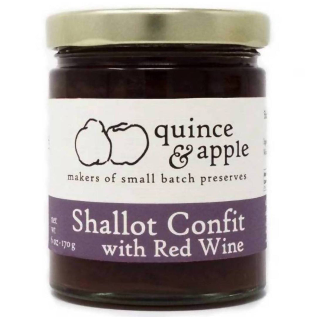 Shallot Confit with Red Wine Preserve Jars - 12 x 6oz