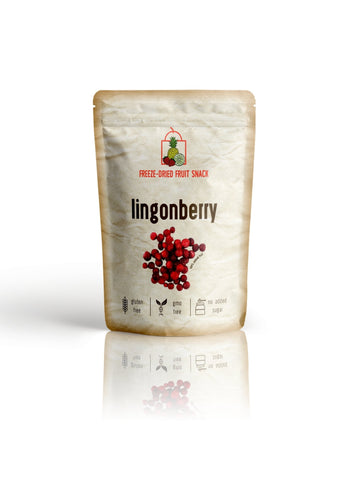 The Rotten Fruit Box - Freeze Dried Lingonberry Snack Pouch by The Rotten Fruit Box - Farm2Me - carro-6366914 - 5600811500222 -