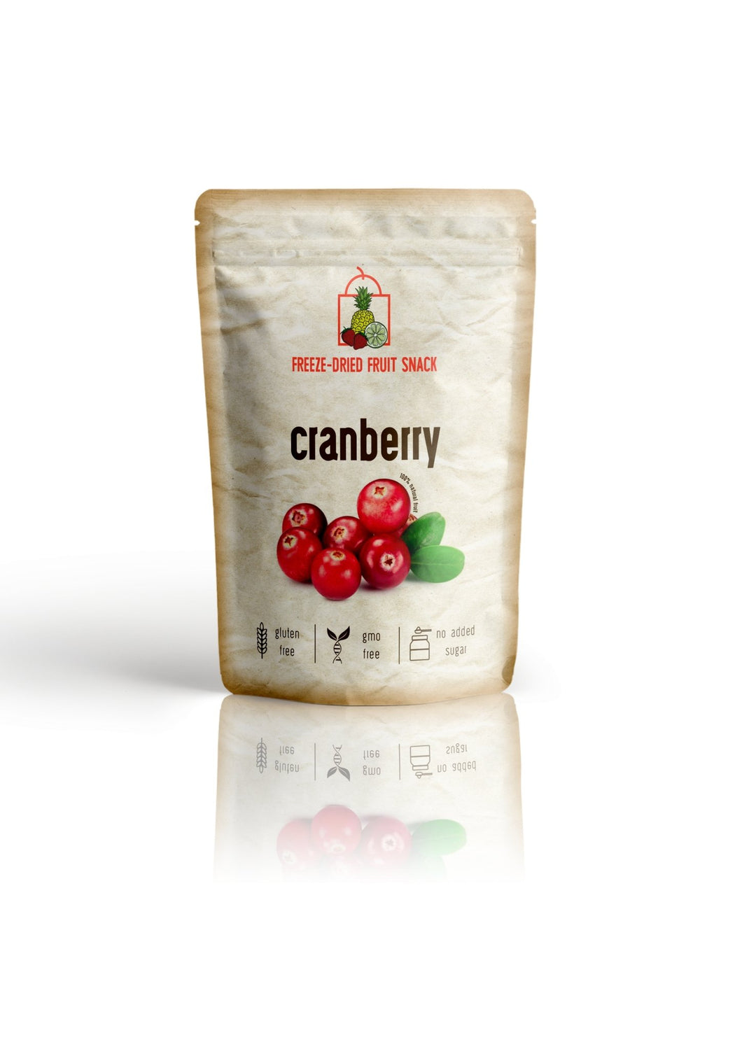 The Rotten Fruit Box - Freeze Dried Whole Cranberry Snack Pouch by The Rotten Fruit Box - Farm2Me - carro-6366958 - 05600811500192 -