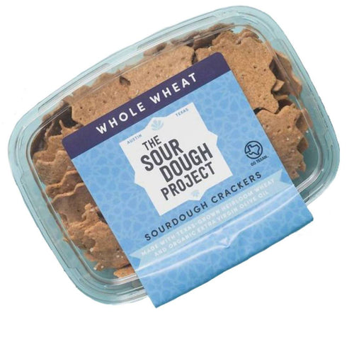 Whole Wheat Sourdough Crackers Box - 12 boxes x 6oz - The Sourdough Project | Farm2Me Wholesale