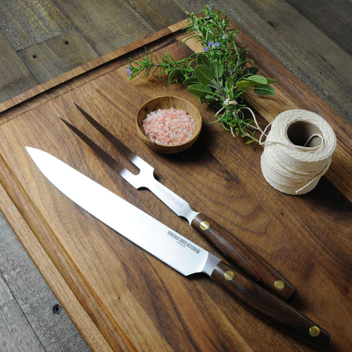 Walnut Wood Cutting Board with Handle by Virginia Boys Kitchens