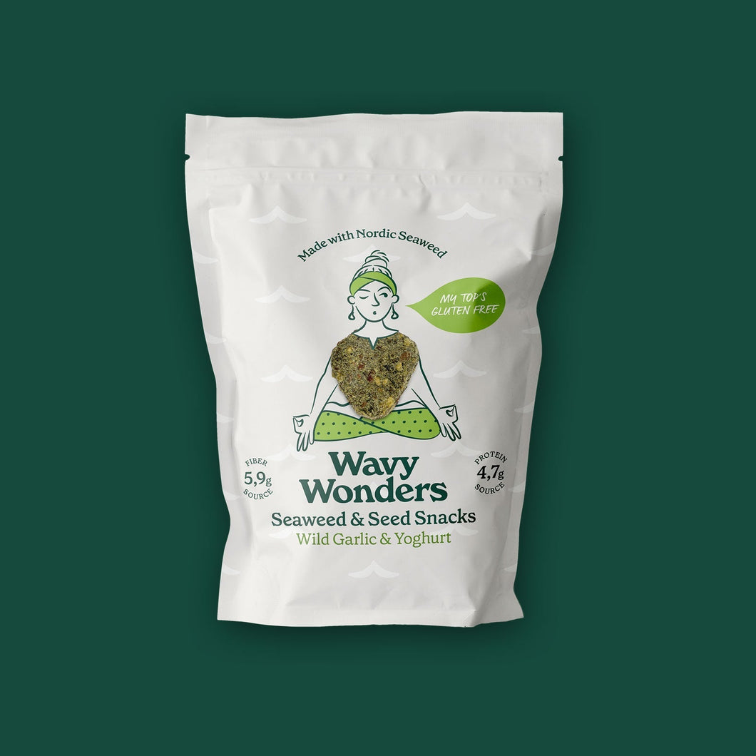 Wavy Wonders’ Wild Garlic & Yogurt bags - 14 bags