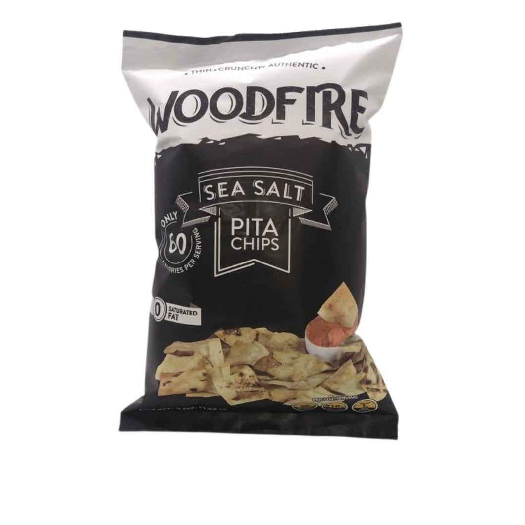 Sea Salt Traditional Handmade Pita Chips Bags - 12 x 5oz