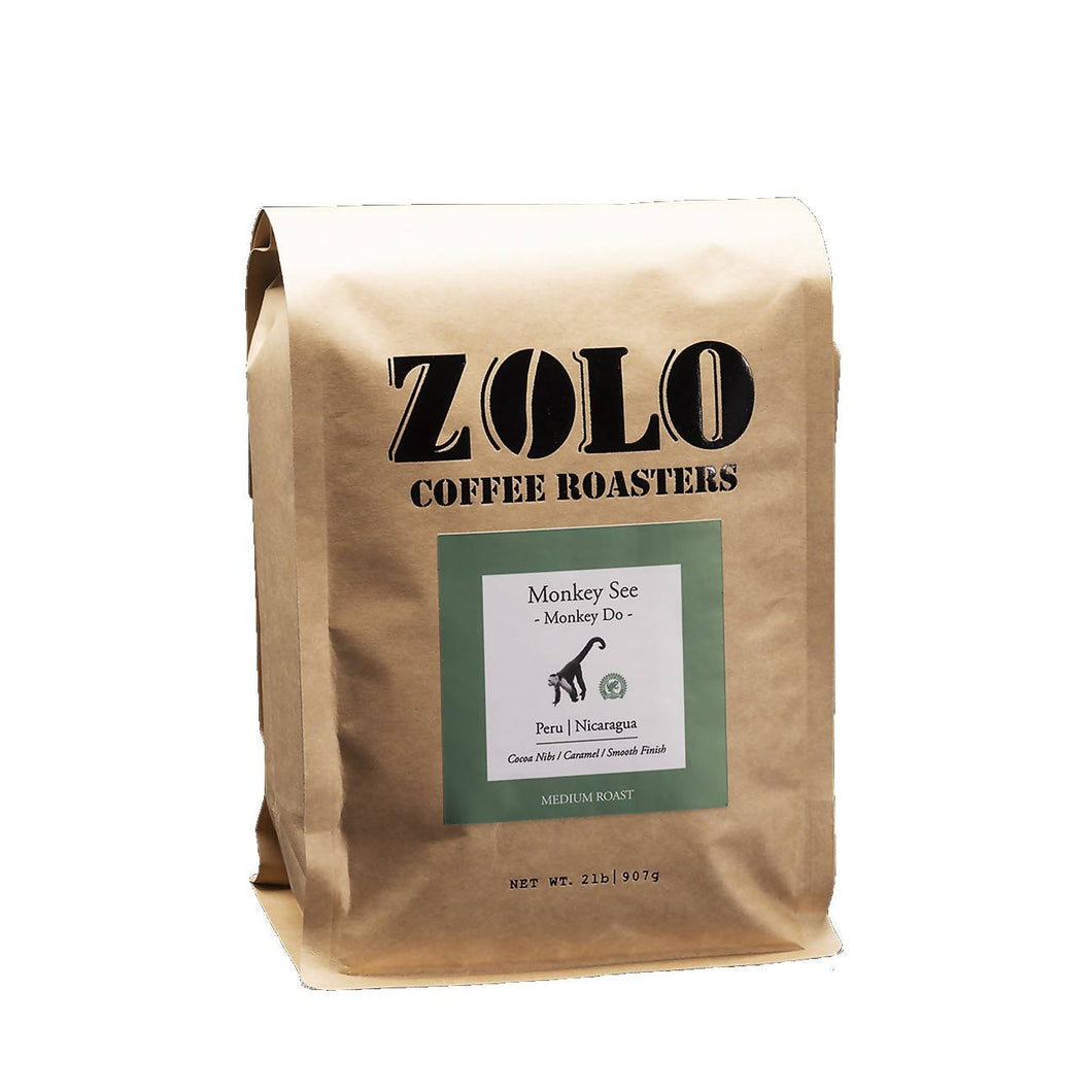 Zolo Coffee Roasters - Monkey See Monkey Do Coffee Beans (Medium Roast) - 2 LB - Beverage | Delivery near me in ... Farm2Me #url#